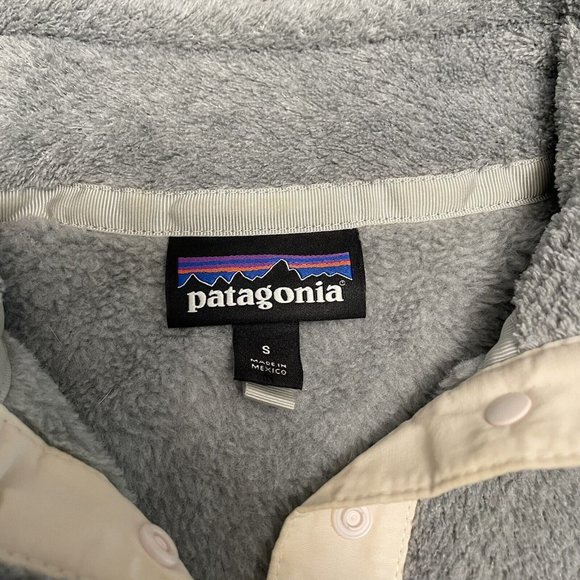 Patagonia Size S Re-Tool Snap-T Pullover Fleece Sweater Gray - Picture 4 of 6